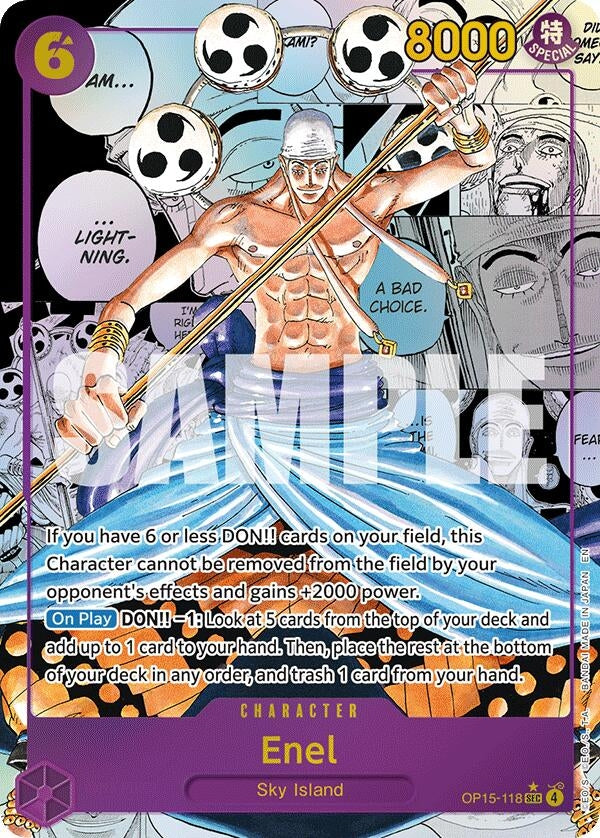 Image for Enel (OP15-118) (Manga) (OP15-118) - One Piece Card Game