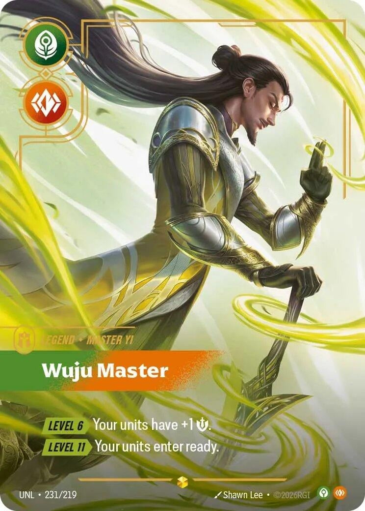 Image for Master Yi, Wuju Master (Overnumbered) (231/219) (UNL) - Riftbound: League of Legends Trading Card Game