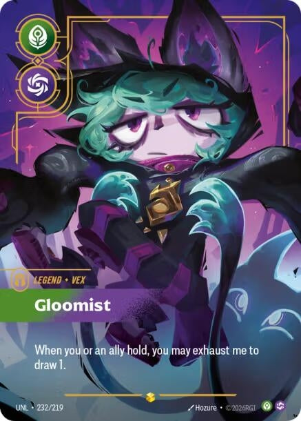 Image for Vex, Gloomist (Overnumbered) (232/219) (UNL) - Riftbound: League of Legends Trading Card Game