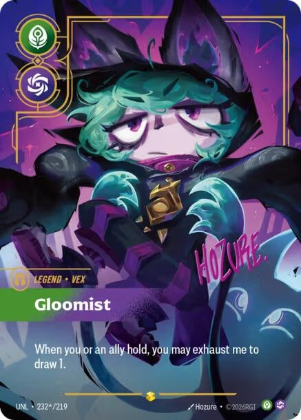 Image for Vex, Gloomist (Signature) (232*/219) (UNL) - Riftbound: League of Legends Trading Card Game