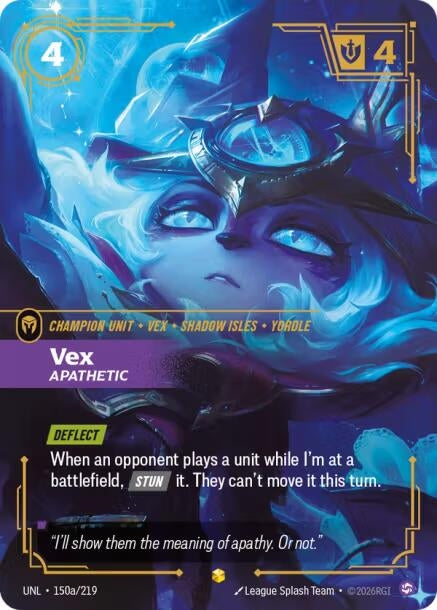 Image for Vex, Apathetic (Alternate Art) (150a/219) (UNL) - Riftbound: League of Legends Trading Card Game