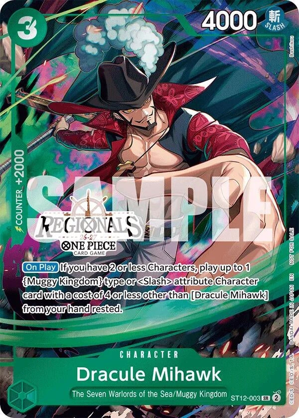 Image for Dracule Mihawk (Regional Participation Pack 2026 Vol.1) (ST12-003) (OP-PR) - One Piece Card Game