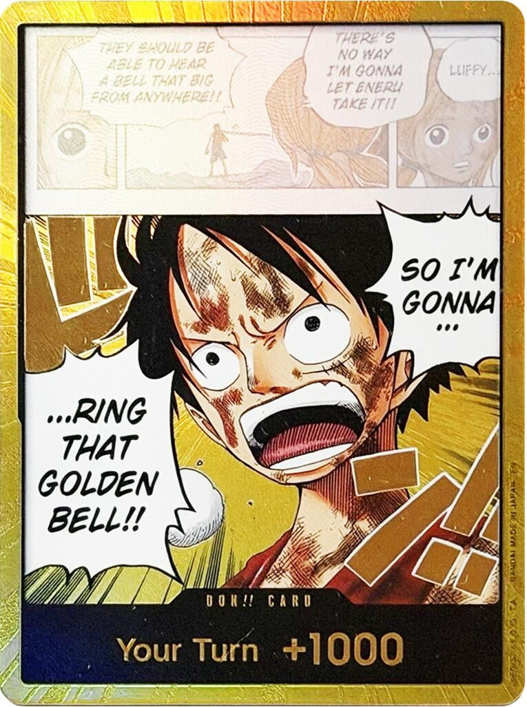 Image for DON!! Card (Luffy) (Gold) - One Piece Card Game