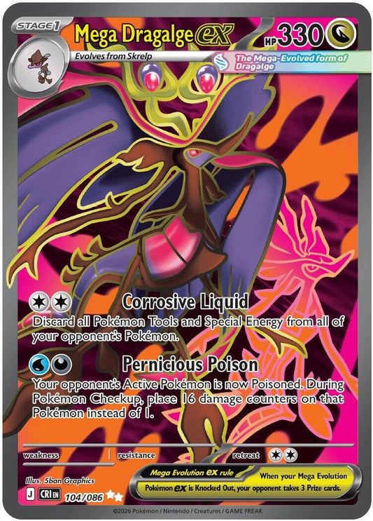 Image for Mega Dragalge ex (104/086) (CRI) - Pokemon