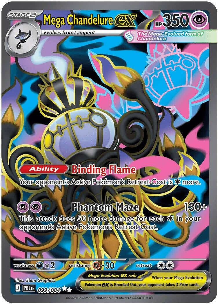 Image for Mega Chandelure ex (099/084) (PBL) - Pokemon