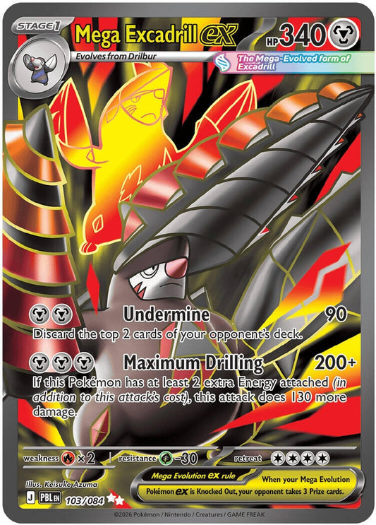 Image for Mega Excadrill ex (103/084) (PBL) - Pokemon