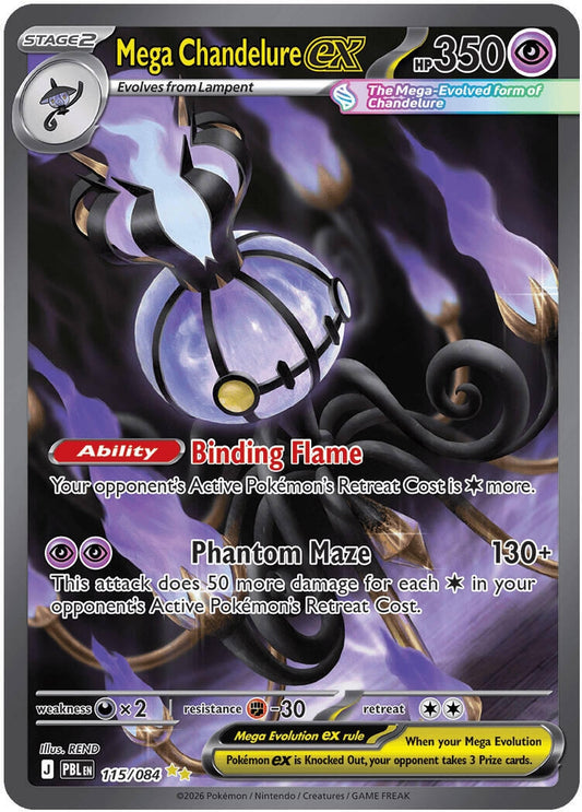 Image for Mega Chandelure ex (115/084) (PBL) - Pokemon