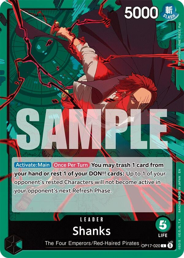 Image for Shanks (020) (OP17-020) (OP17) - One Piece Card Game