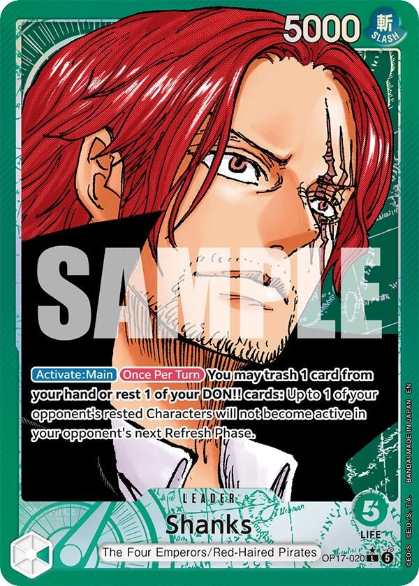 Image for Shanks (020) (Alternate Art) (OP17-020) (OP17) - One Piece Card Game