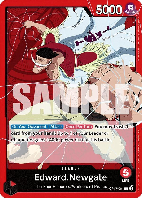 Image for Edward.Newgate (001) (OP17-001) (OP17) - One Piece Card Game