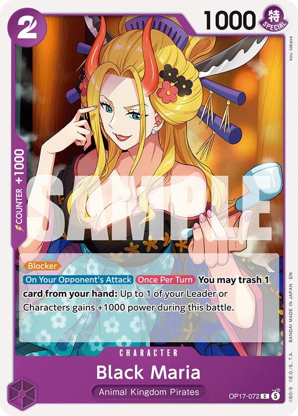 Image for Black Maria (OP17-072) (OP17) - One Piece Card Game