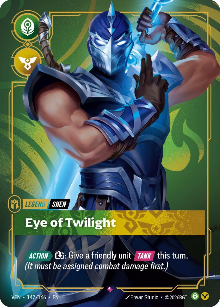 Image for Shen, Eye of Twilight (147/166) (VEN) - Riftbound: League of Legends Trading Card Game