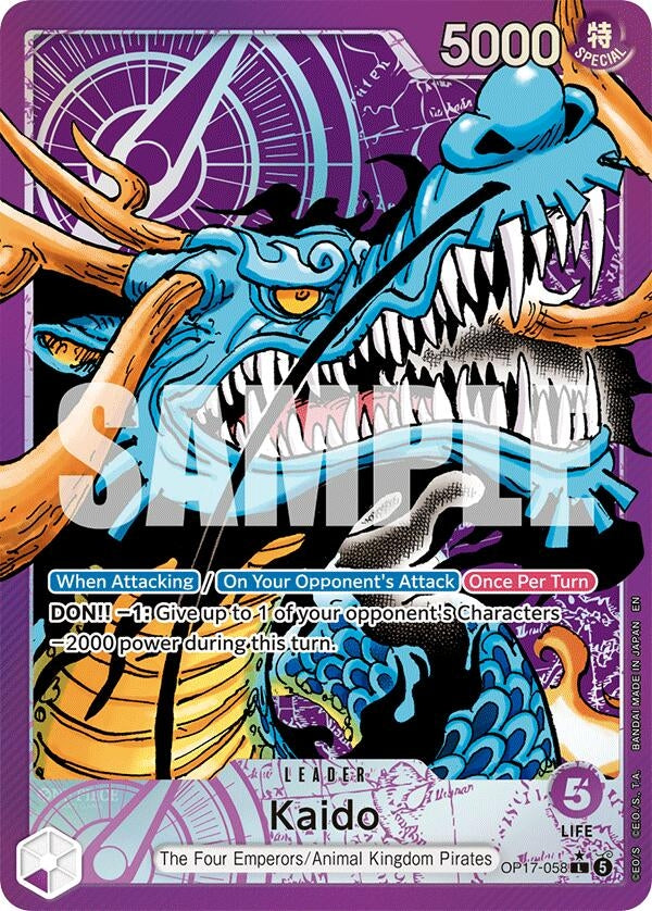 Image for Kaido (058) (Alternate Art) (OP17-058) (OP17) - One Piece Card Game