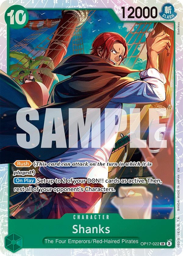 Image for Shanks (022) (OP17-022) (OP17) - One Piece Card Game