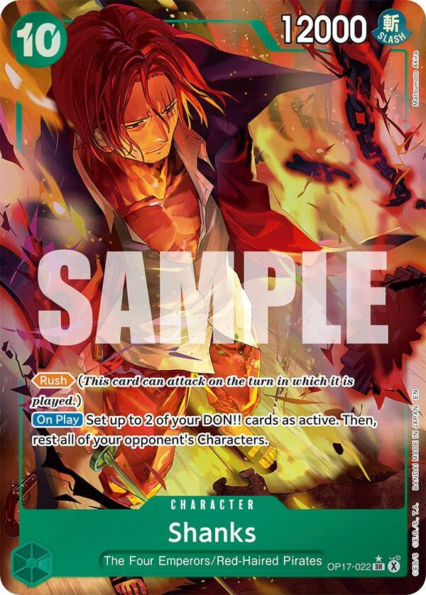 Image for Shanks (022) (Alternate Art) (OP17-022) (OP17) - One Piece Card Game