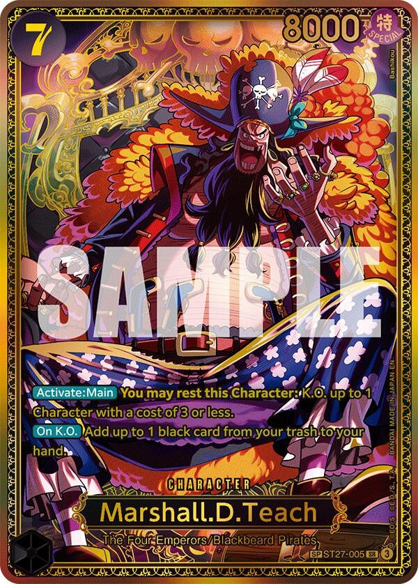 Image for Marshall.D.Teach (ST27-005) (SP) (ST27-005) (OP17) - One Piece Card Game
