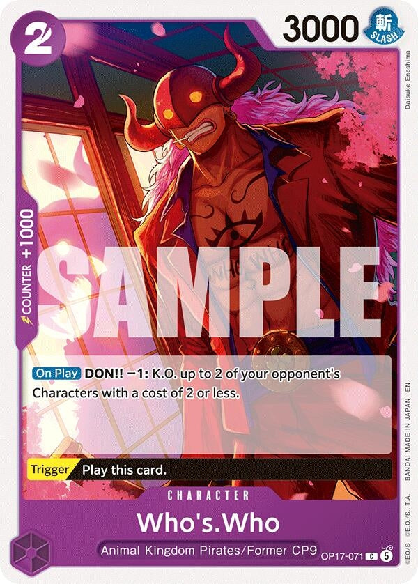 Image for Who's.Who (OP17-071) (OP17) - One Piece Card Game