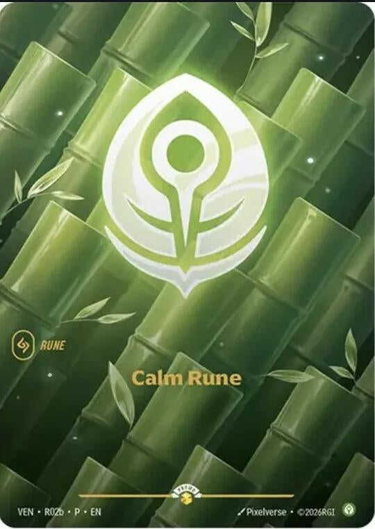 Image for Calm Rune (Vendetta) (R02b) (OPP) - Riftbound: League of Legends Trading Card Game