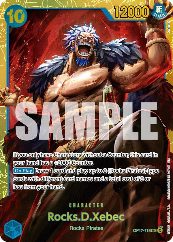 Image for Rocks.D.Xebec (118) (OP17-118) (OP17) - One Piece Card Game