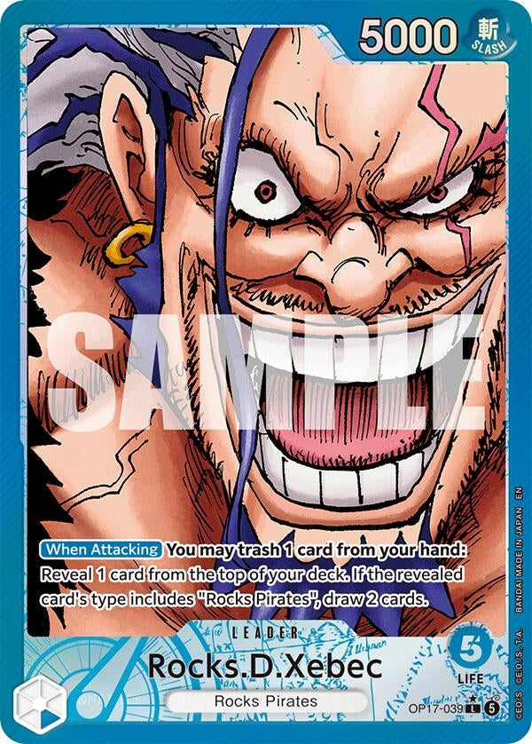 Image for Rocks.D.Xebec (039) (Alternate Art) (OP17-039) (OP17) - One Piece Card Game