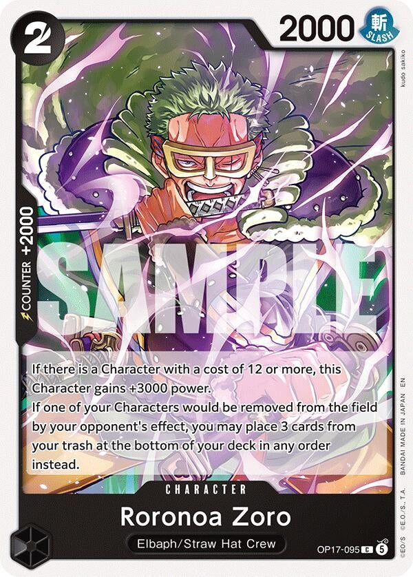 Image for Roronoa Zoro (095) (OP17-095) (OP17) - One Piece Card Game