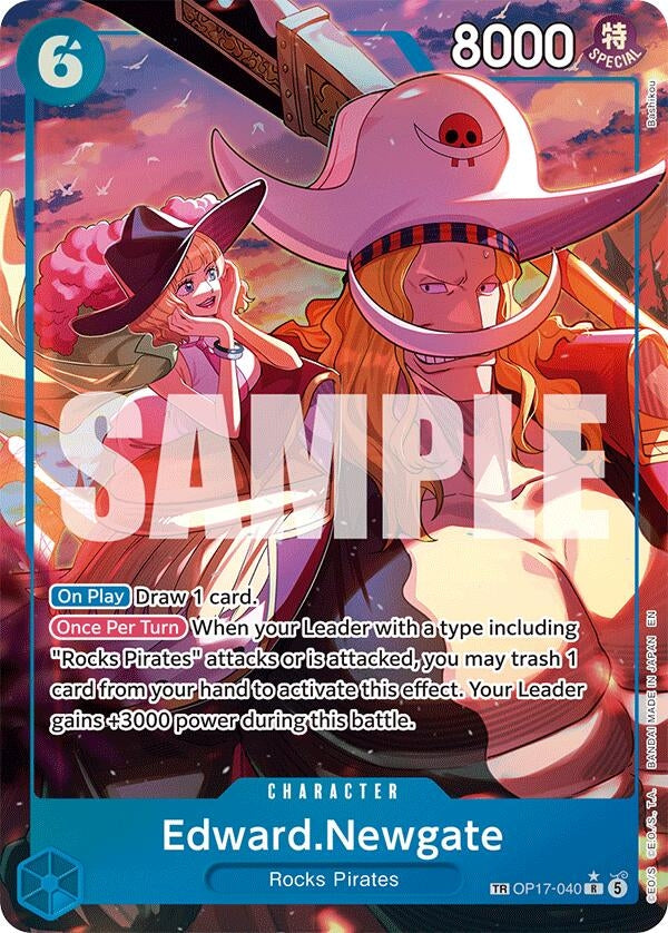 Image for Edward.Newgate (040) (TR) (OP17-040) (OP17) - One Piece Card Game
