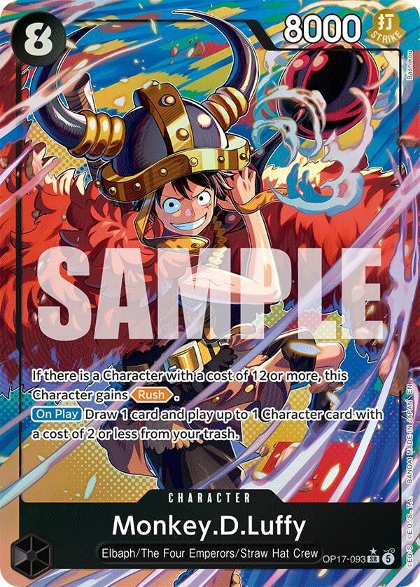 Image for Monkey.D.Luffy (093) (Alternate Art) (OP17-093) (OP17) - One Piece Card Game