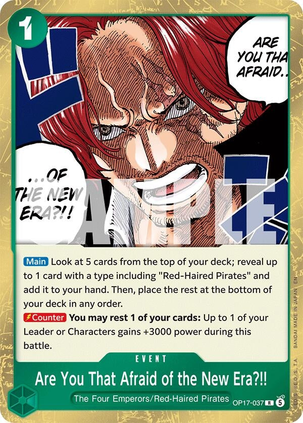 Image for Are You That Afraid of the New Era?! (OP17-037) (OP17) - One Piece Card Game