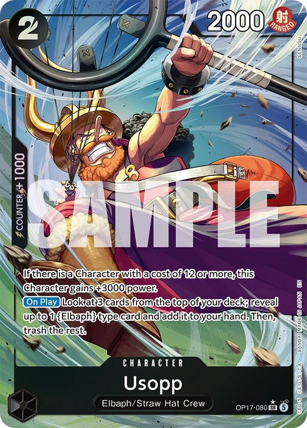 Image for Usopp (Alternate Art) (OP17-080) (OP17) - One Piece Card Game