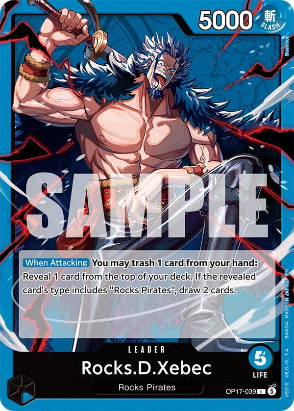 Image for Rocks.D.Xebec (039) (OP17-039) (OP17) - One Piece Card Game