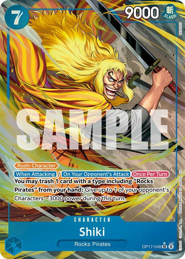 Image for Shiki (048) (Alternate Art) (OP17-048) (OP17) - One Piece Card Game