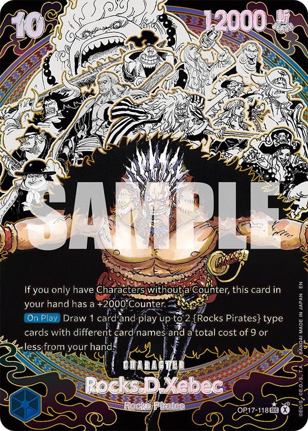 Image for Rocks.D.Xebec (118) (Super Alternate Art) (OP17-118) (OP17) - One Piece Card Game