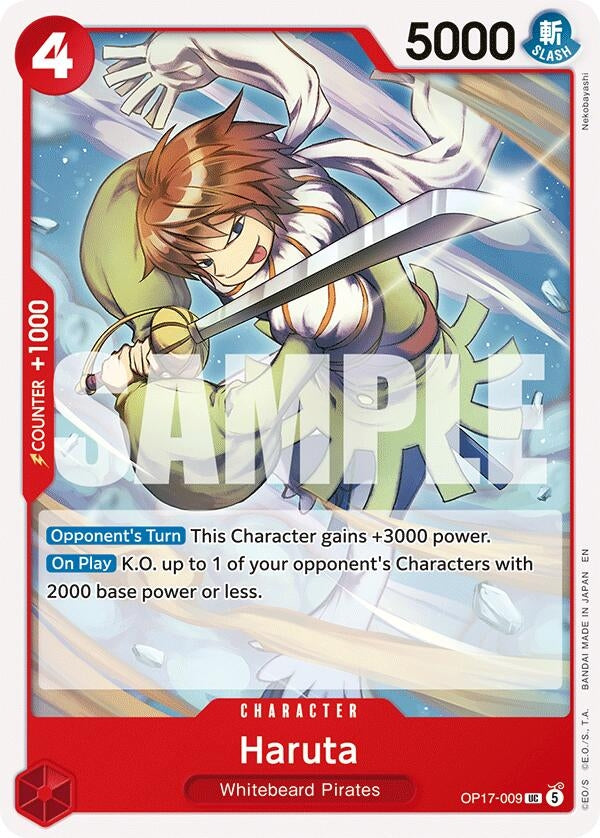 Image for Haruta (OP17-009) (OP17) - One Piece Card Game