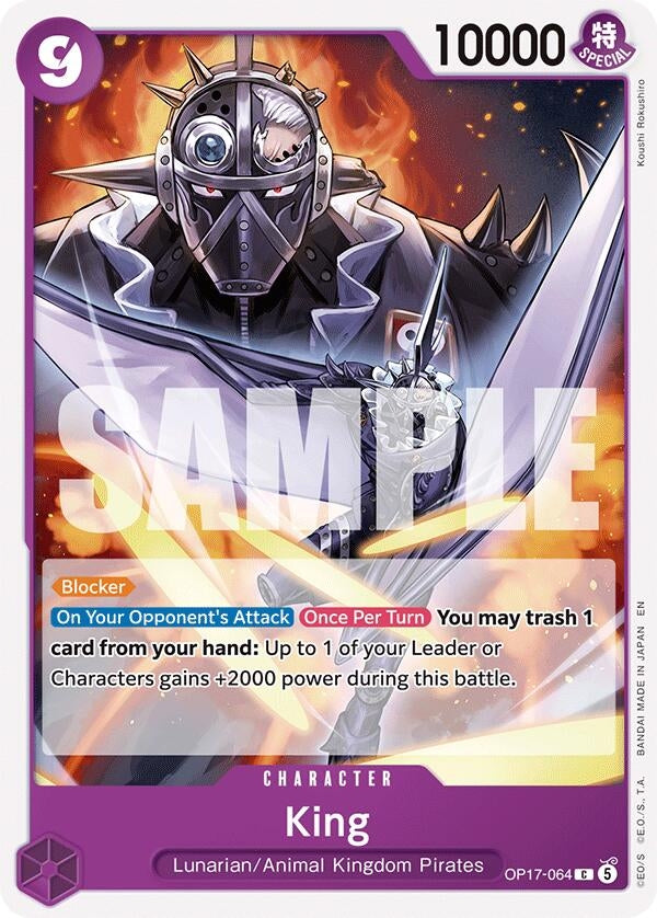 Image for King (OP17-064) (OP17) - One Piece Card Game