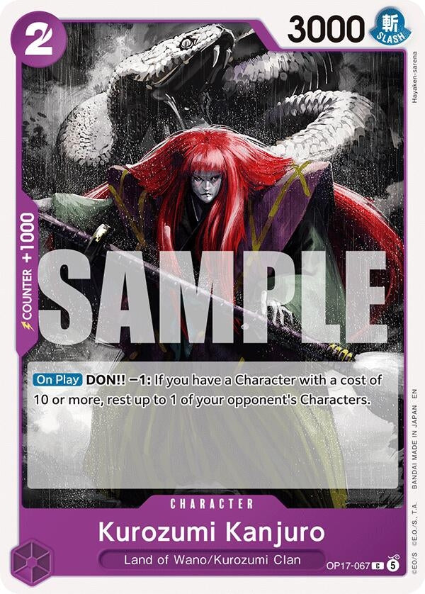 Image for Kurozumi Kanjuro (OP17-067) (OP17) - One Piece Card Game