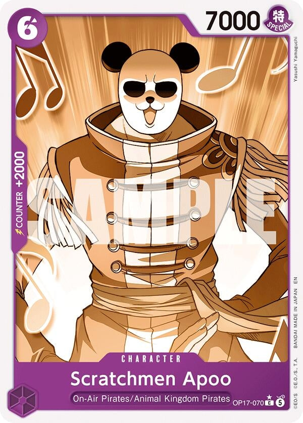Image for Scratchmen Apoo (Pandaman Art) (OP17-070) (OP17) - One Piece Card Game
