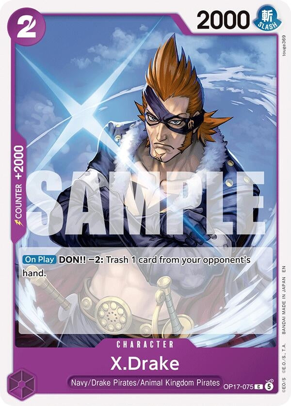 Image for X.Drake (OP17-075) (OP17) - One Piece Card Game