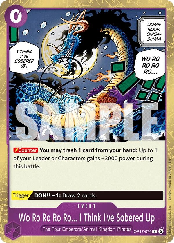 Image for Wo Ro Ro Ro Ro... I Think I've Sobered Up (OP17-076) (OP17) - One Piece Card Game