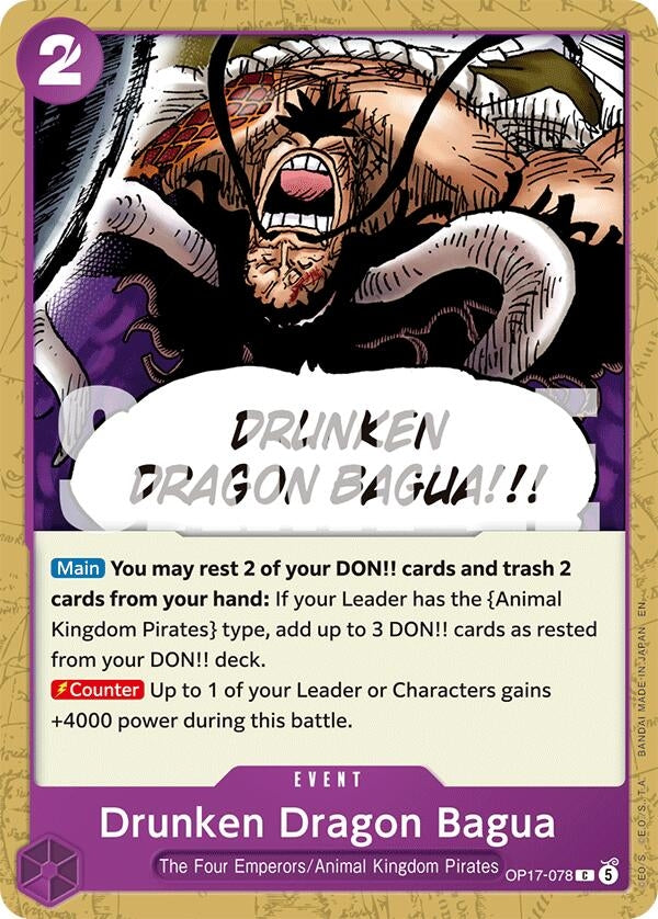 Image for Drunken Dragon Bagua (OP17-078) (OP17) - One Piece Card Game