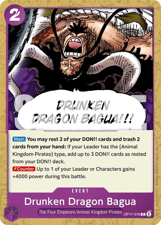 Image for Drunken Dragon Bagua (OP17-078) (OP17) - One Piece Card Game