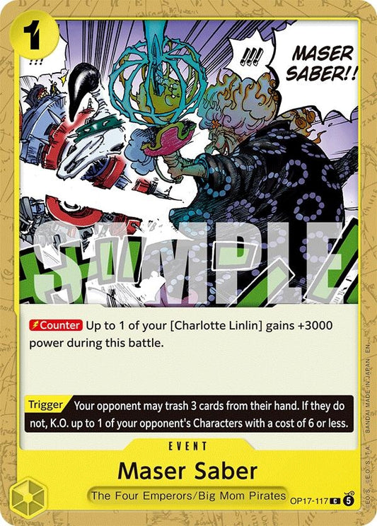 Image for Maser Saber (OP17-117) (OP17) - One Piece Card Game