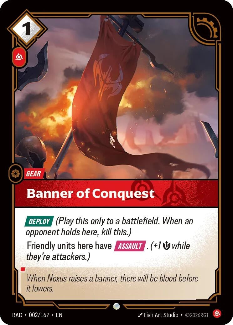 Image for Banner of Conquest (002/167) (RAD) - Riftbound: League of Legends Trading Card Game