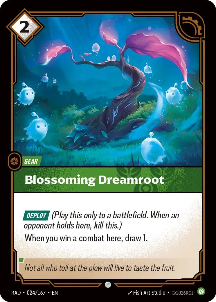 Image for Blossoming Dreamroot (024/167) (RAD) - Riftbound: League of Legends Trading Card Game