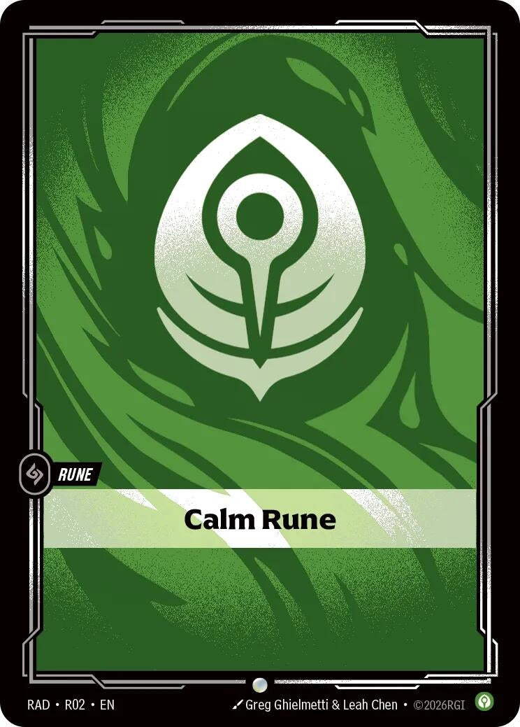 Image for Calm Rune (R02) (RAD) - Riftbound: League of Legends Trading Card Game