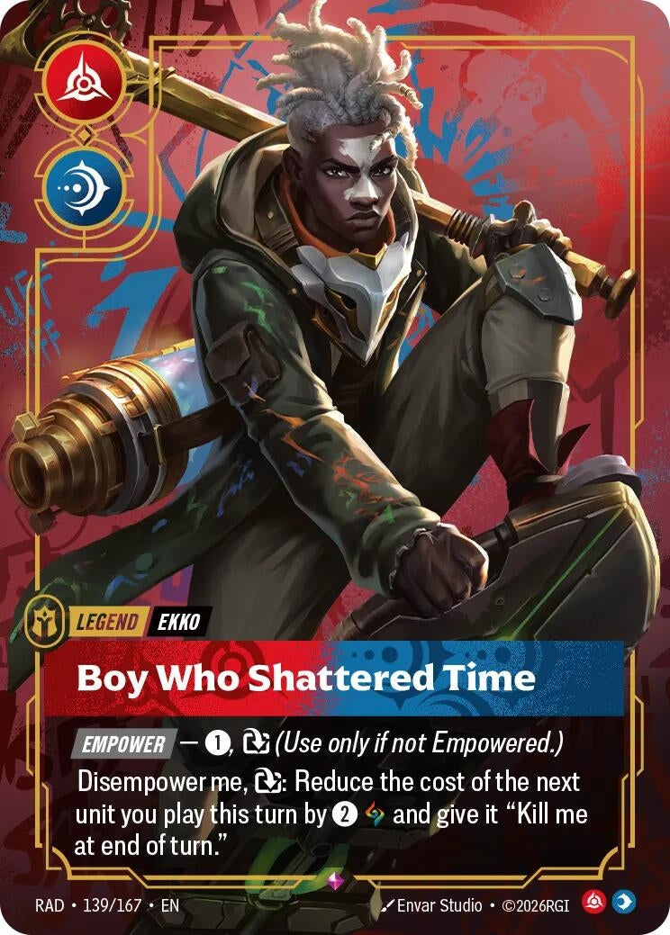 Image for Ekko, Boy Who Shattered Time (139/167) (RAD) - Riftbound: League of Legends Trading Card Game