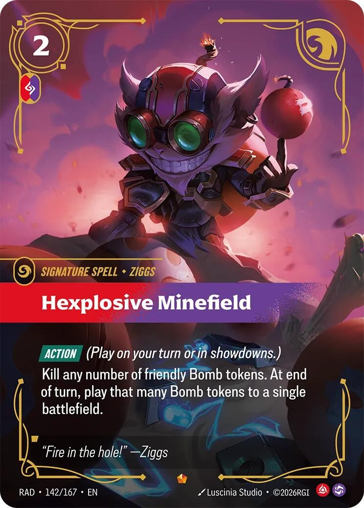 Image for Hexplosive Minefield (142/167) (RAD) - Riftbound: League of Legends Trading Card Game