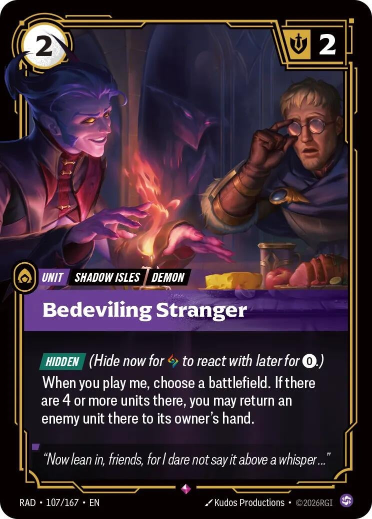 Image for Bedeviling Stranger (107/167) (RAD) - Riftbound: League of Legends Trading Card Game