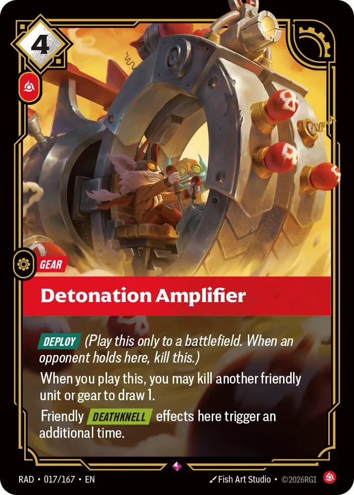Image for Detonation Amplifier (017/167) (RAD) - Riftbound: League of Legends Trading Card Game