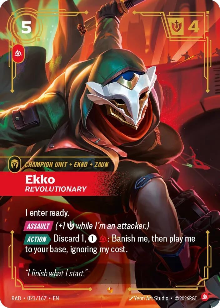 Image for Ekko, Revolutionary (021/167) (RAD) - Riftbound: League of Legends Trading Card Game