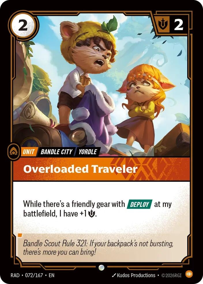 Image for Overloaded Traveler (072/167) (RAD) - Riftbound: League of Legends Trading Card Game